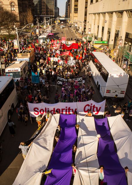 May Day was alive and well in Toronto, and in cities across the country, this year. PHOTO: Kevin Konnyu