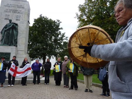 A recent federal court ruling awarded Maurina Beadle's (foreground) band council funding to keep her son Jeremy at home at an amount equal to that which would be provided to a non-Native Nova Scotian in the same situation. Photo by Moira Peters