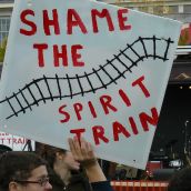 Spirit Train Protest in Montreal